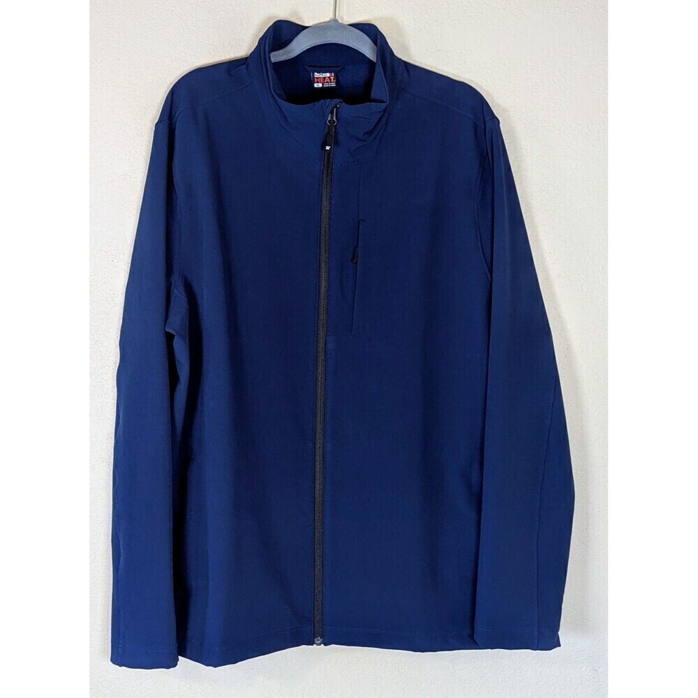 32 Degrees Heat Men's Size XL Blue Full Zip Jacket With Stand Up Collar